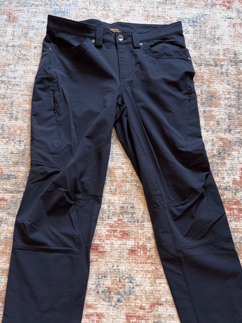 Duluth Trading Co Womens Flex Cargo Hiking Pants Dark Charcoal Gray Size 10